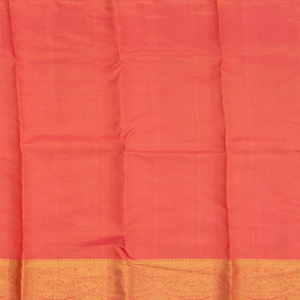 Beige Handwoven Kanchipuram Silk Saree With Vine Motifs in Evening Morning Zari Border-Beige