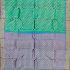 Green Handwoven Kanchipuram Silk Saree -Green