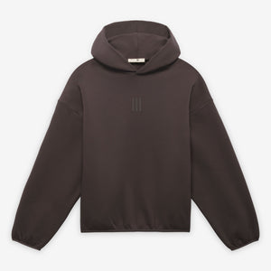 ADIDAS ORIGINALS | FEAR OF GOD ATHLETICS SOLID FLEECE HOODIE { NIGHT BROWN