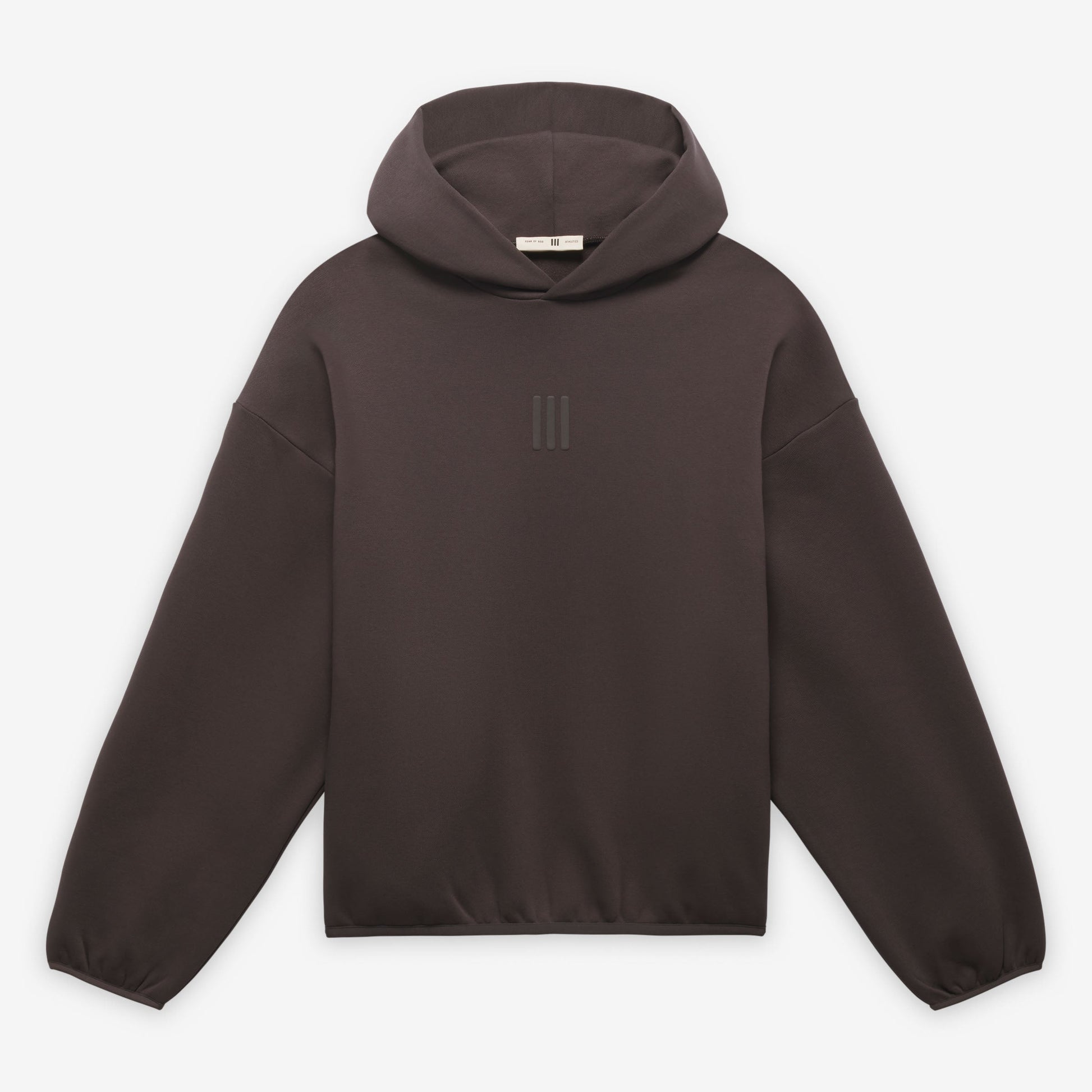 ADIDAS ORIGINALS | FEAR OF GOD ATHLETICS SOLID FLEECE HOODIE { NIGHT BROWN