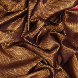 Sage Green Handwoven Kanchipuram Korvai Silk Saree With Dotted Motifs & Floral Vine Motifs In Contrast Pink Border-Sage Green