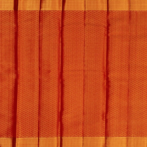 Beige Handwoven Kanchipuram Korvai Silk Saree With Floral Jaal Motifs-Beige