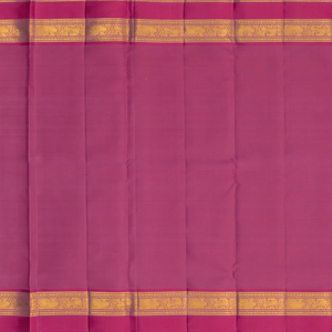 Lavender Handwoven Kanchipuram Silk Saree With Floral Motifs-Lavander