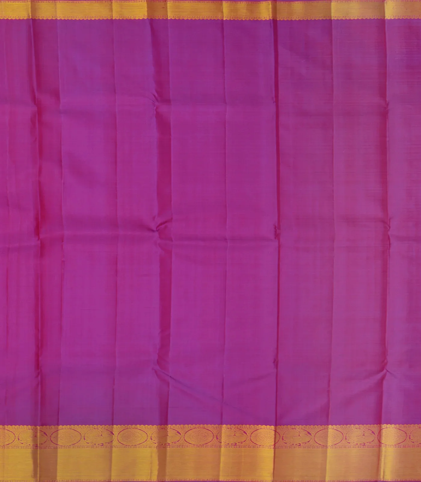 Hot Pink Kanchipuram Handloom Silk Saree With Annam Butta-Hot Pink