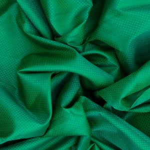 Green Handloom Kanchipuram Silk Saree With Rudraksham Border-Green
