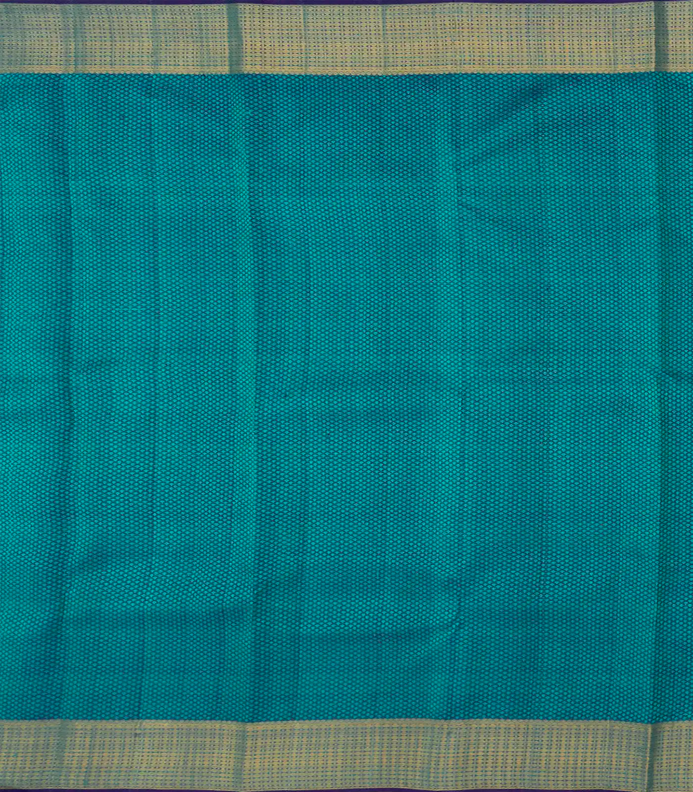 Green Handloom Kanchipuram Silk Saree With Rudraksham Border-Green
