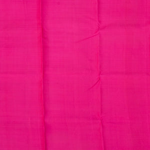 Magenta Handloom Kanchipuram Silk Saree With Floral Butta-Magenta