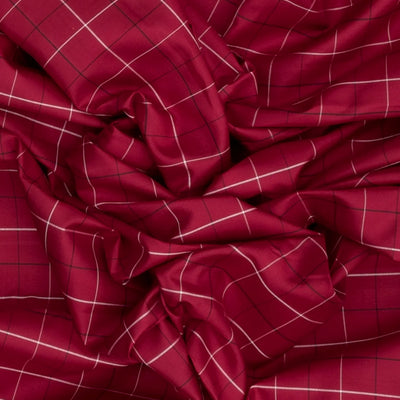 Maroon Handloom Kanchipuram Korvai Silk Saree With Black Border-Maroon