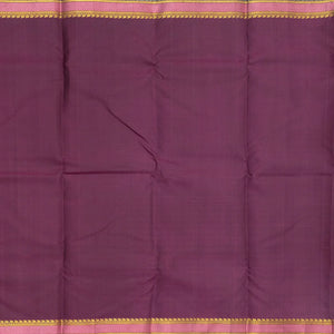 Mauve Handloom Natural Dyed Silk Saree With Jasmine Bud Motifs