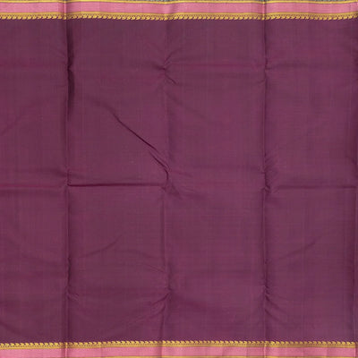 Mauve Handloom Natural Dyed Silk Saree With Jasmine Bud Motifs