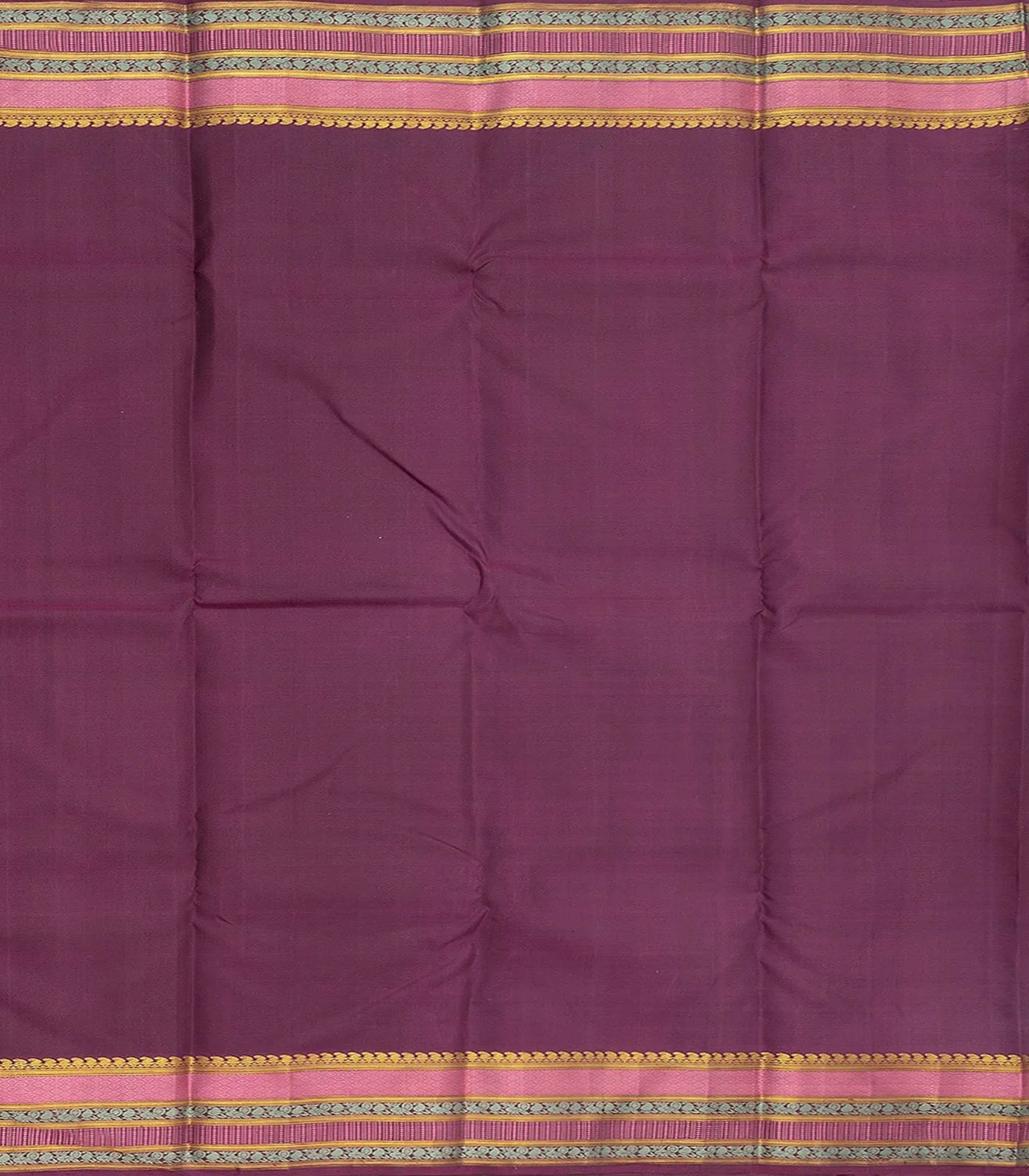 Mauve Handloom Natural Dyed Silk Saree With Jasmine Bud Motifs