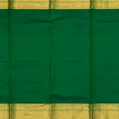 Lavender Handloom Kanchipuram Korvai Silk Saree With Floral Motifs-Lavander