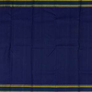 Sky Blue Handloom Kanchipuram Korvai Silk Saree With Floral Vine Motifs In Border-Sky Blue