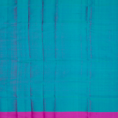 Purple Handloom Kanchipuram Silk Saree With Coin Motifs-Purple