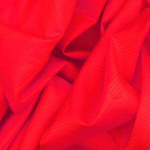 Red Handloom Kanchipuram Silk Saree With Checks & Green Pallu-Red