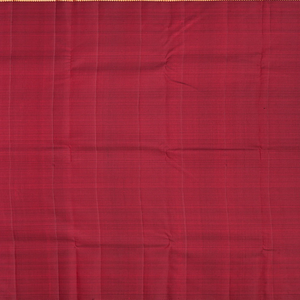 Maroon Handloom Kanchipuram Silk Saree With Kamalam Zari Brocade-Maroon