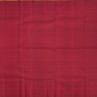 Maroon Handloom Kanchipuram Silk Saree With Kamalam Zari Brocade-Maroon