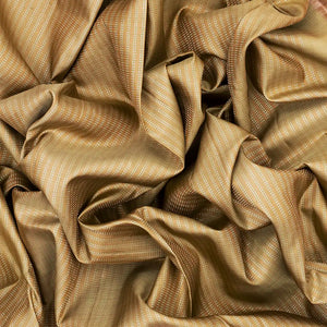 Sage Green Handloom Kanchipuram Korvai Silk Saree With Stripes-Sage Green