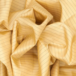 Sandal Handloom Kanchipuram Silk Saree With Stripes-Sandal