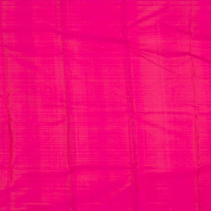 Pink Handloom Kanchipuram Silk Saree With Annam Motifs-Pink