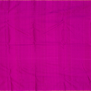 Rust Handloom Kanchipuram Silk Saree With Checks & Annam Buttas-Rust