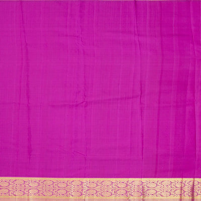 Neon Green Handloom Kanchipuram Korvai Silk Saree With Floral Motifs-Neon Green