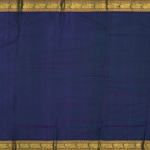 Pink Handloom Kanchipuram Korvai Silk Saree With  Floral Motifs -Pink