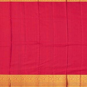 Purple Handloom Kanchipuram Vairaoosi Korvai Silk Saree -Purple