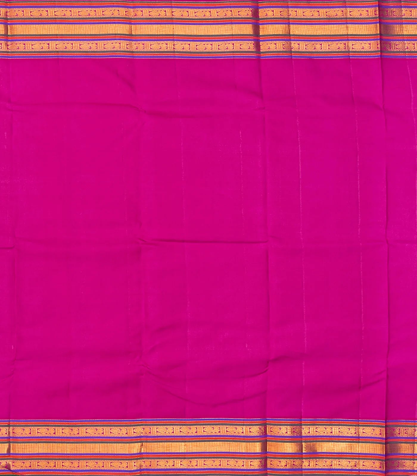 Mango Yellow Handloom Kanchipuram Korvai Silk Saree With Mango Motifs-Mango Yellow