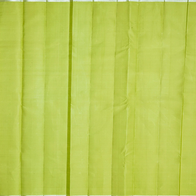 Grey  Handwoven  Kanchipuram  Silk Saree  With Floral,  Peacock,  Annam and  Elephant Motifs In Silver Zari