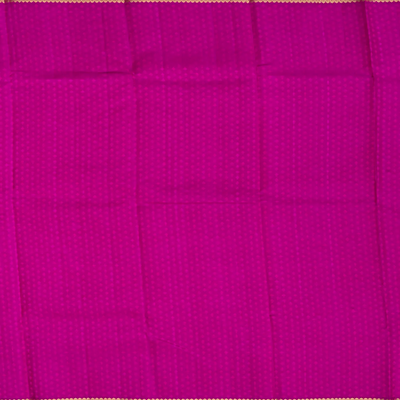 Orange Handloom Kanchipuram Silk Saree With Floral Motifs-Rust