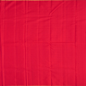 Crimson Handloom Kanchipuram Silk Saree With Mango Zari Motifs-Crimson