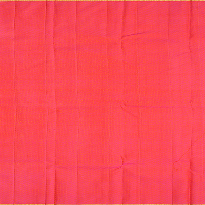 Mustard Handloom Kanchipuram Silk Saree With Diagonal Stripes-Mustard