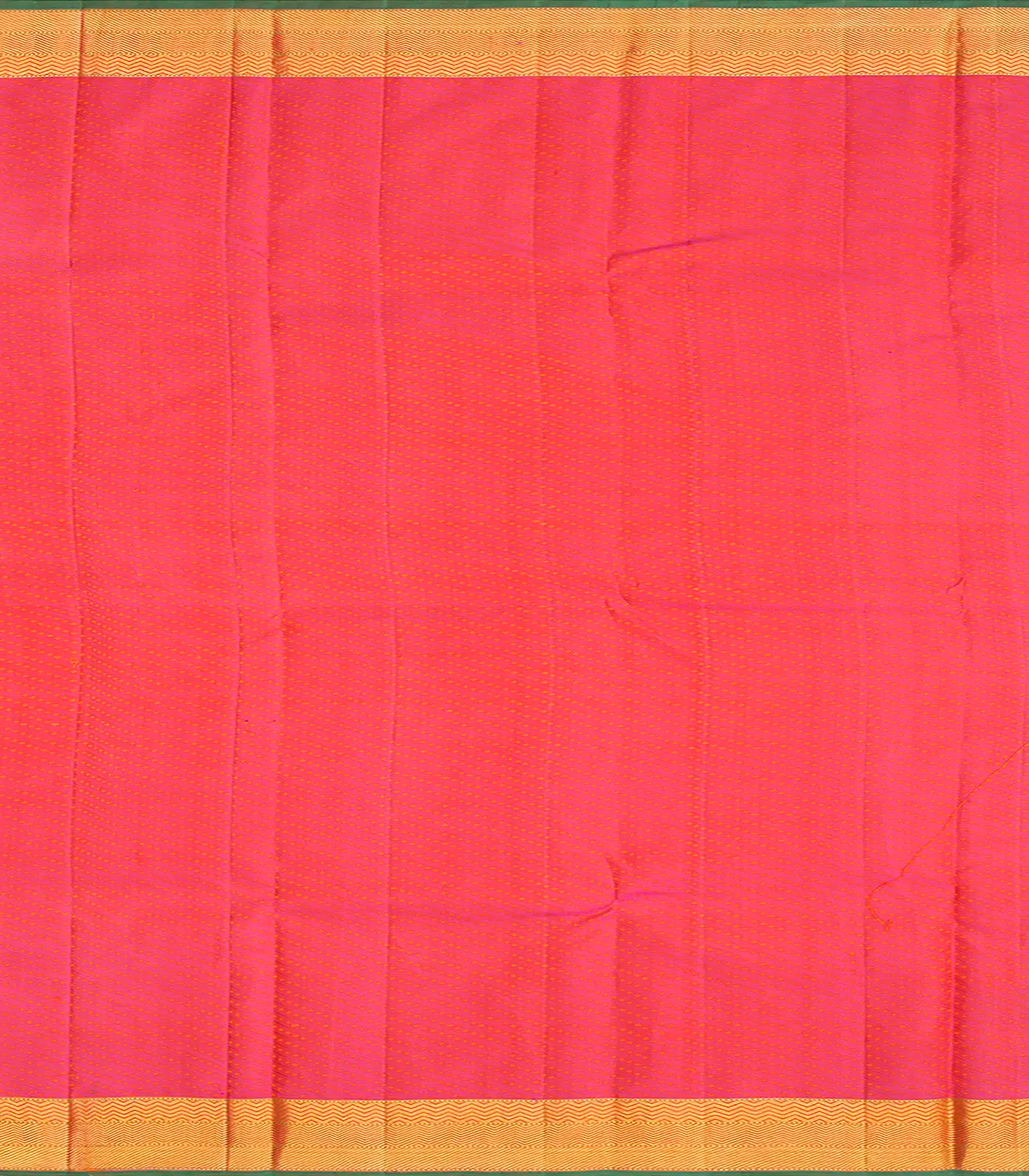 Mustard Handloom Kanchipuram Silk Saree With Diagonal Stripes-Mustard