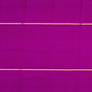 Yellow Handloom Kanchipuram Muppagam Korvai Silk Saree -Yellow