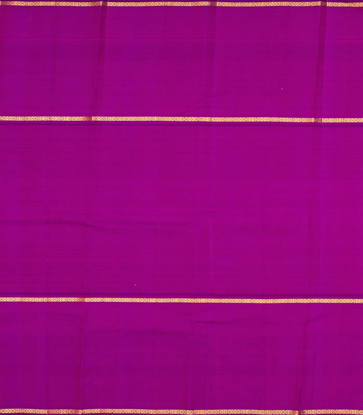 Yellow Handloom Kanchipuram Muppagam Korvai Silk Saree -Yellow