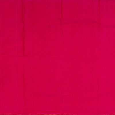 Maroon Handwoven Kanchipuram Silk Saree With Checks-Maroon