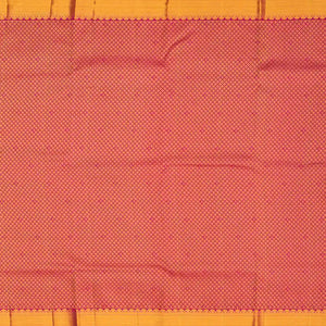 Hot Pink Handloom Kanchipuram Silk Saree With Floral Motifs-Hot Pink