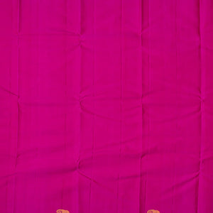 Dusty Pink Handwoven Kanchipuram Payadi Silk Saree With Checks-Dusty Pink