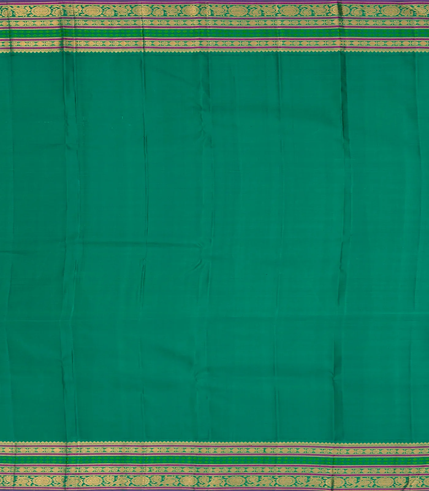 Baby Pink Handloom Kanchipuram Korvai Silk Saree With Checks-Baby Pink