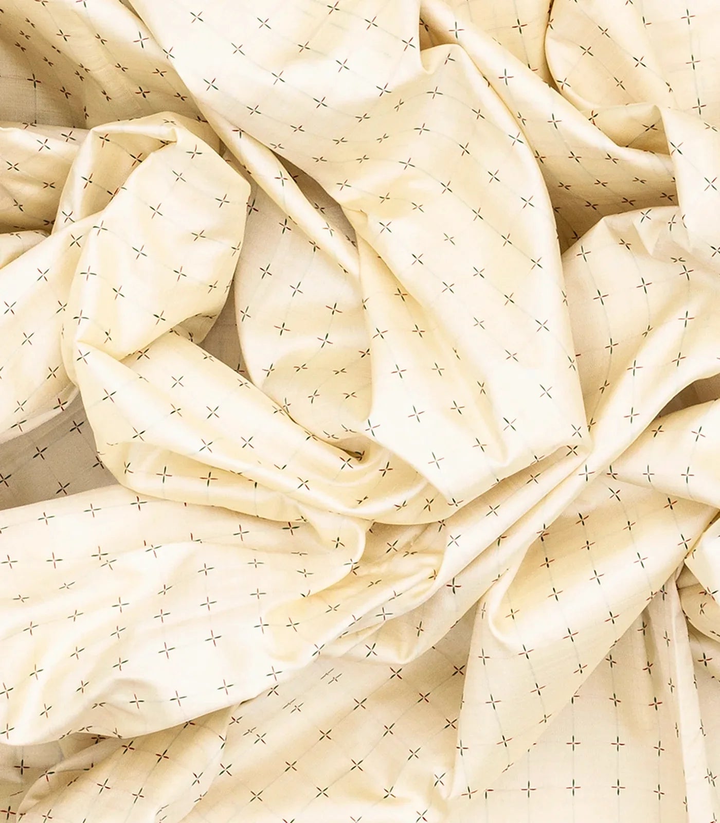 White Handloom Kanchipuram Korvai Silk Saree With Crimson Border-White