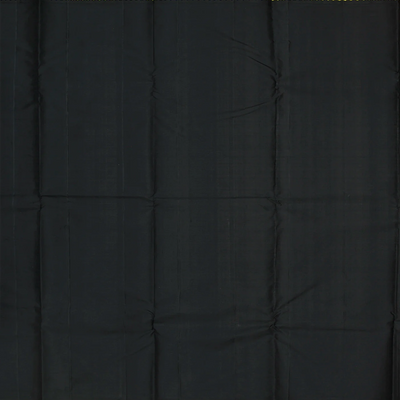 Mango Yellow Handloom Kanchipuram Korvai Silk Saree With Floral Buttas-Mango Yellow