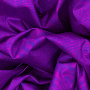 Purple Handloom Kanchipuram Silk Saree With Checks-Purple