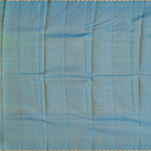 Yellow Handloom Kanchipuram Silk Saree With Floral Motifs-Yellow