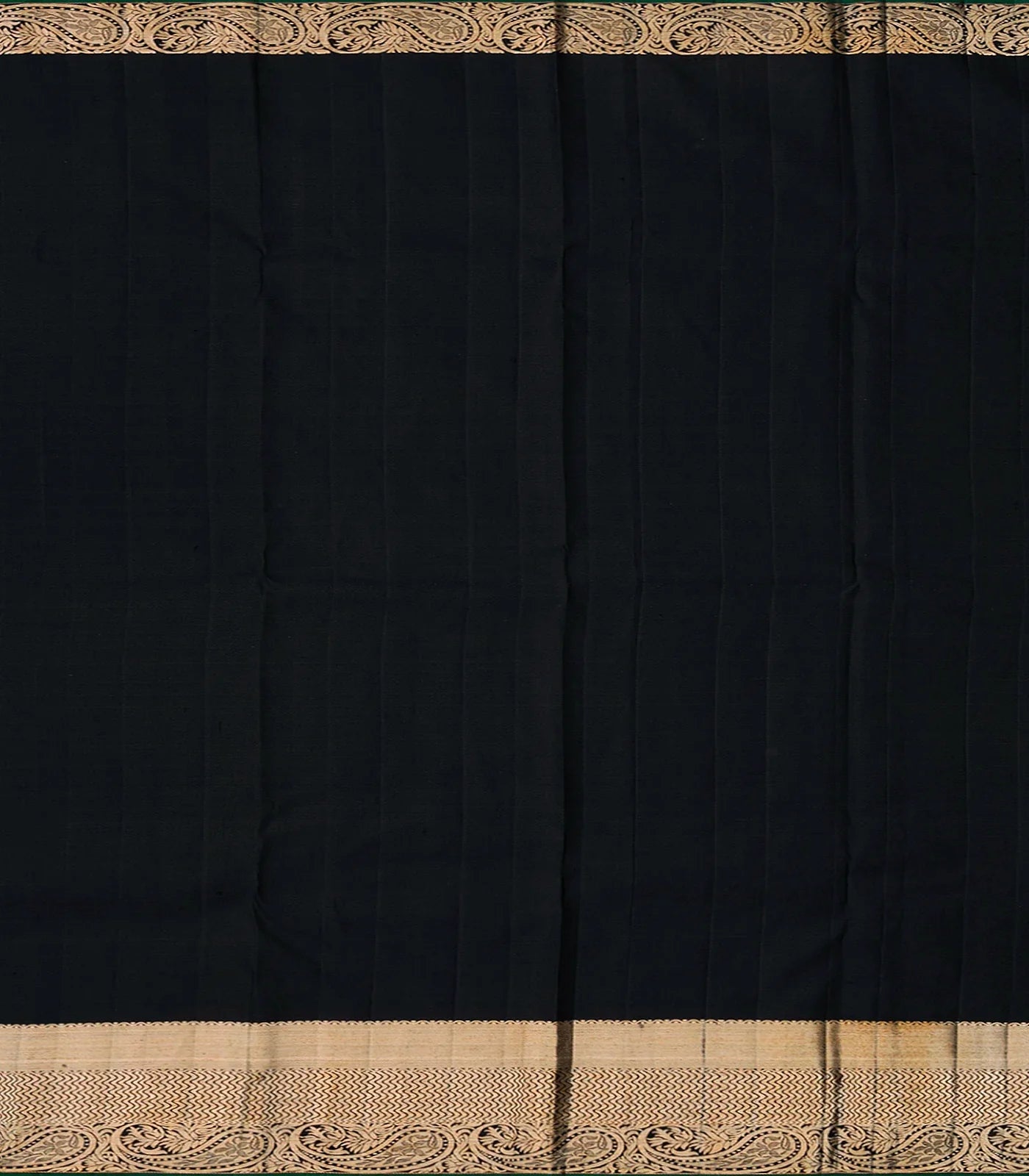 Baby Pink Handloom Kanchipuram Korvai Silk Saree With Stripes-Baby Pink