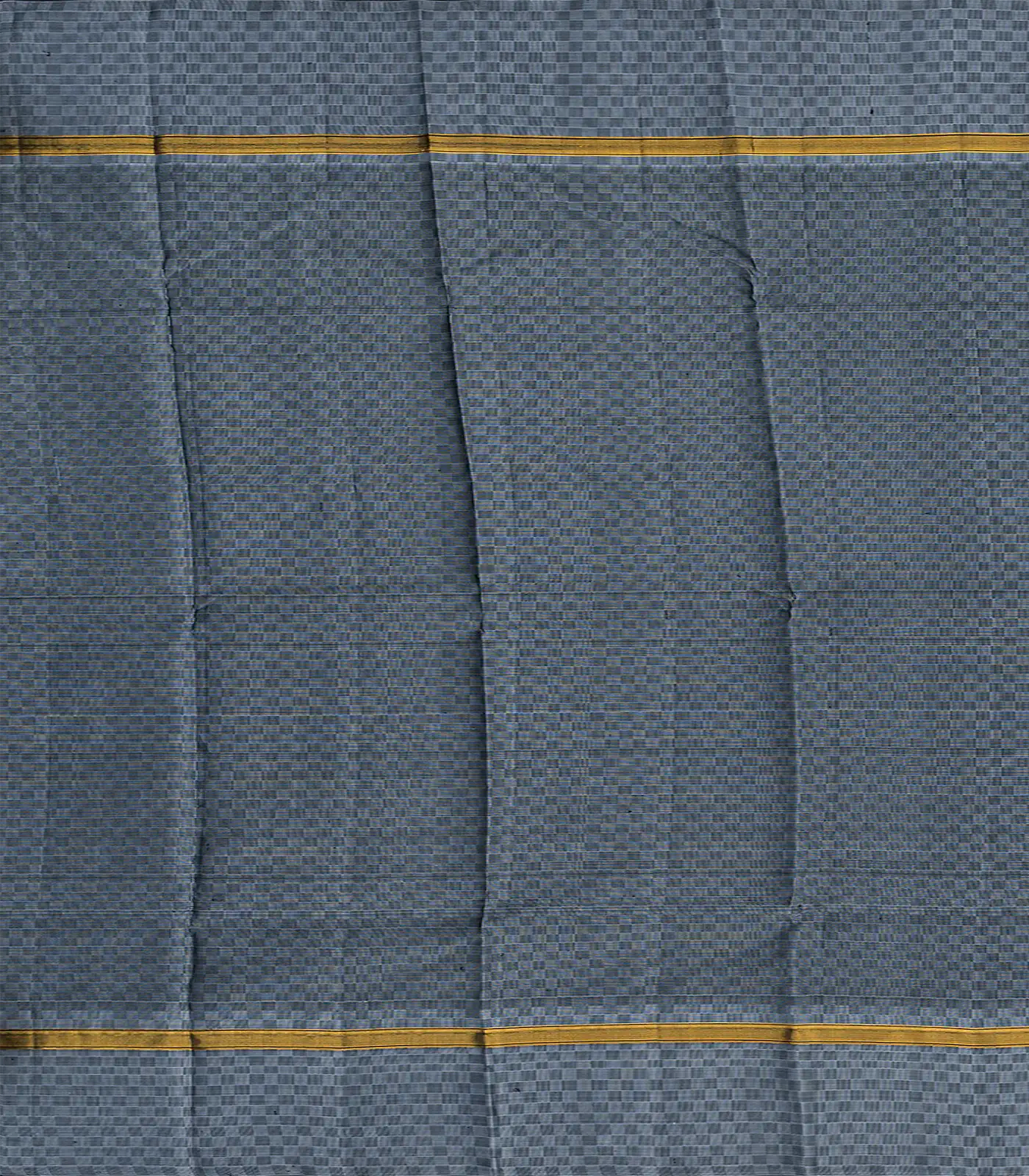 Maroon Handloom Kanchipuram Silk Saree With Stripes-Maroon