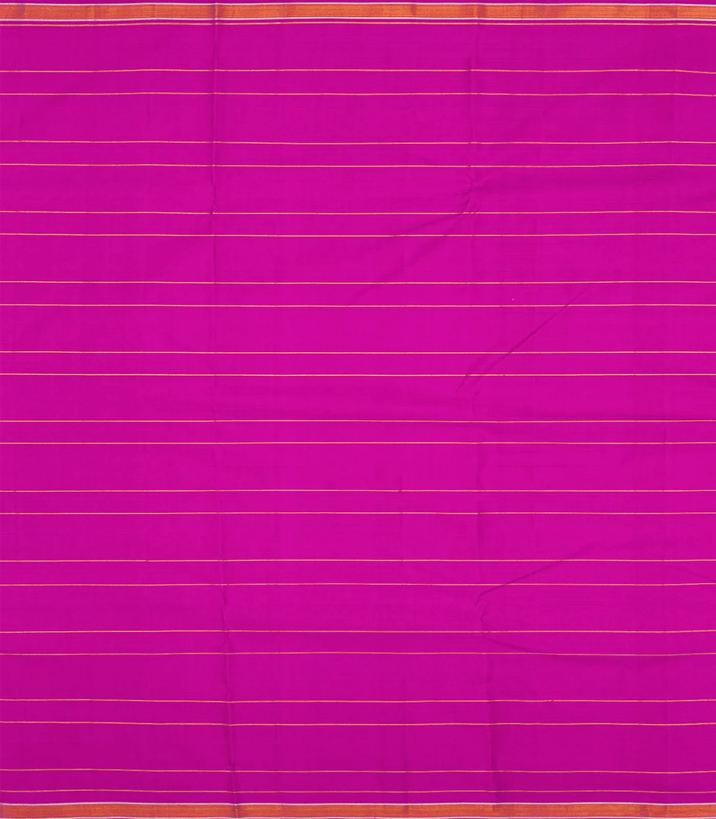 Baby Pink Handloom Kanchipuram Silk Saree With Multi Stripes-Baby Pink