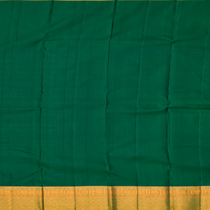 Red Handloom Kanchipuram Korvai Silk Saree With Checks-Red