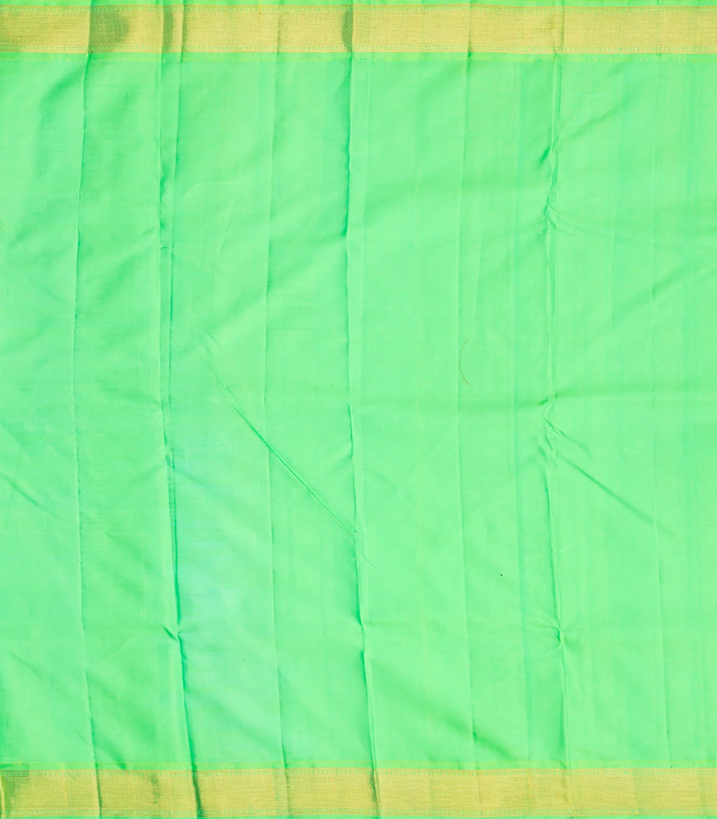 Magenta Handloom Kanchipuram Korvai Silk Saree With Zari Stripes-Magenta