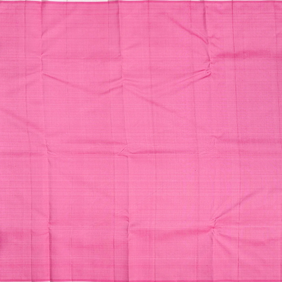 Dusty Pink Handloom Kanchipuram Silk Saree With Checks-Dusty Pink